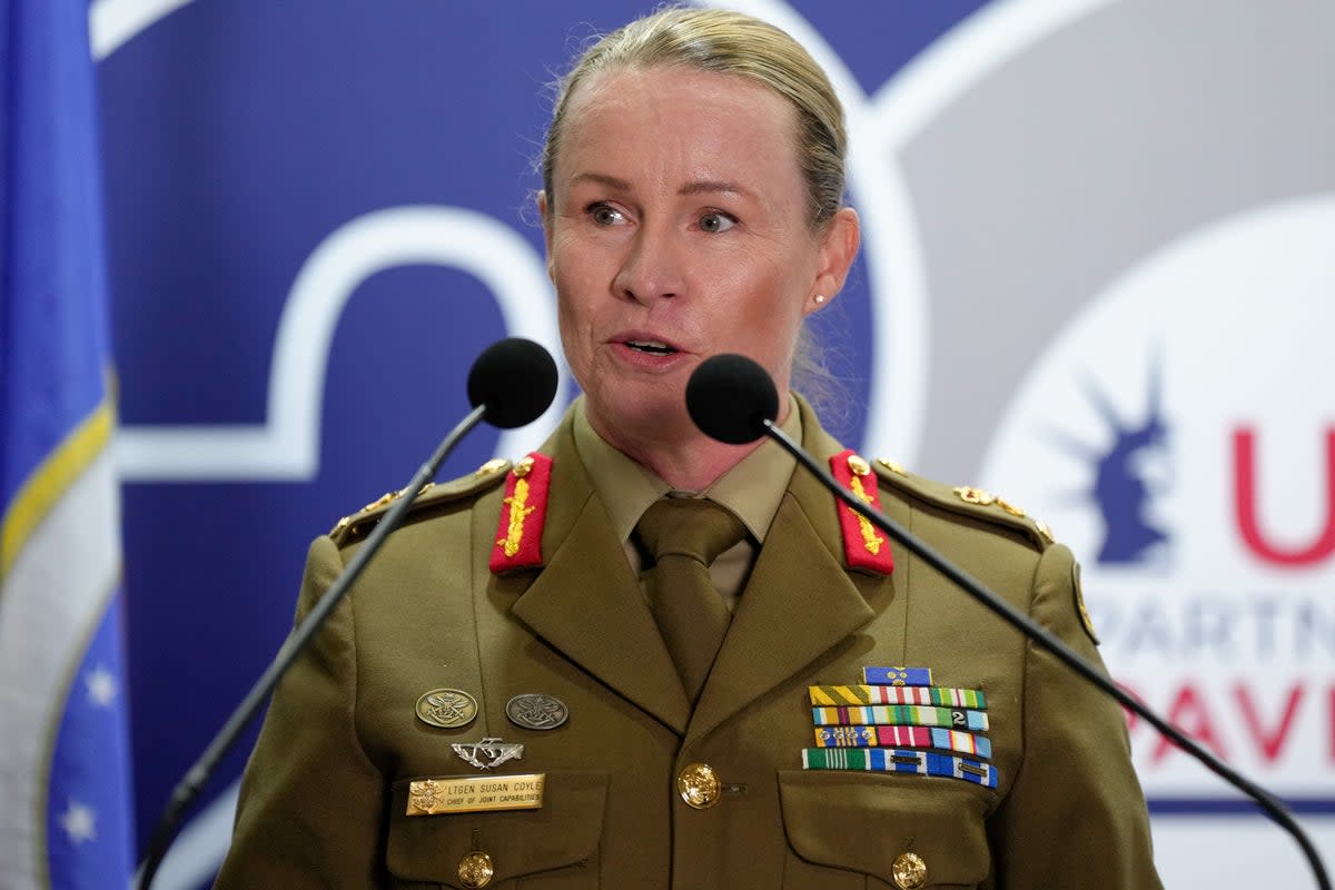 File: : Australian Defence Force Chief of Joint Capabilities Lt. Gen. Susan Coyle attends the Avalon Australian International Airshow (Getty)