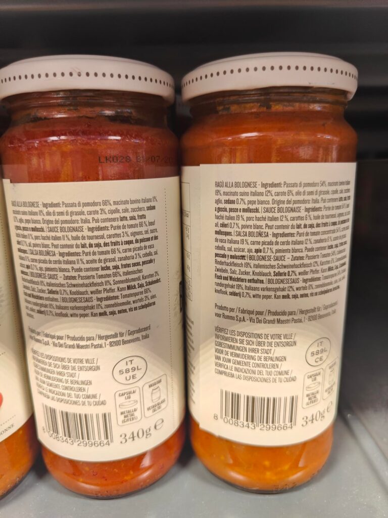 Rummo caught in flag of changing recipe for its Bolognese sauce, from 31% to 22% meat