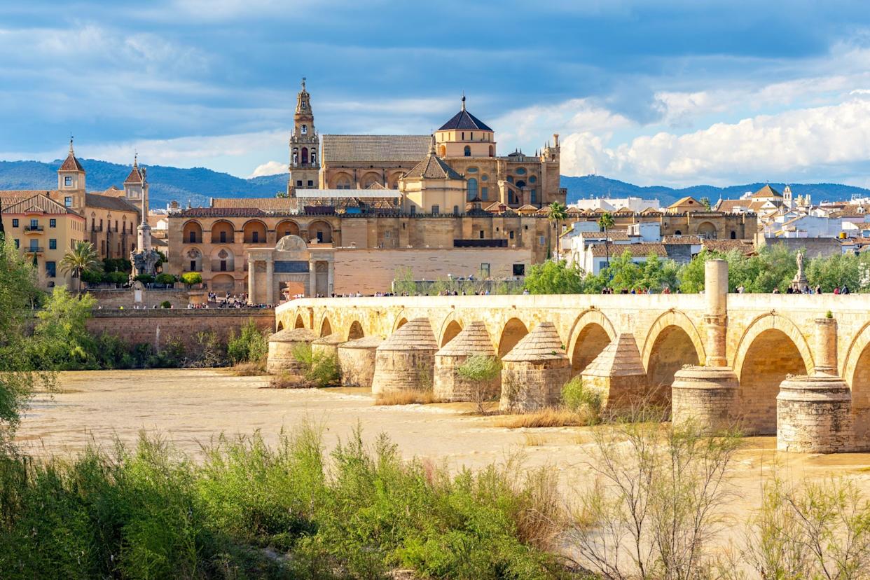 Mezquita and Roman Bridge in Córdoba, Andalusia, Spain