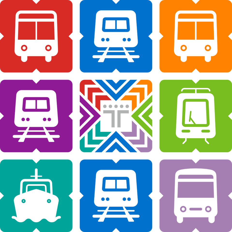 I recreated Transport Victoria visual identity like Mexico City's Metro (Integrated Mobility)