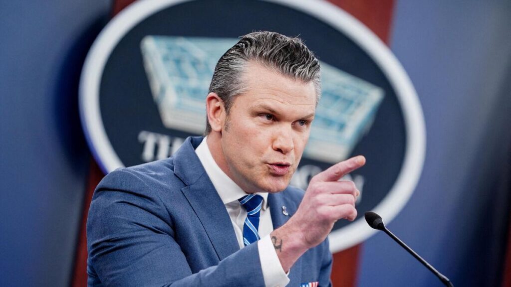Pete Hegseth thinks he's quoting the Bible during a speech, but it's fake verses made up by Tarantino in 'Pulp Fiction'