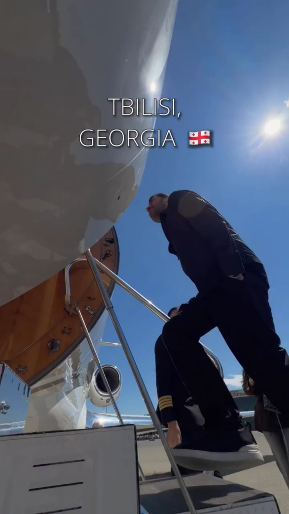 Aliyev's former son-in-law Emin Agalarov visited Tbilisi yesterday and was personally hosted by Bera Ivanishvili, who showed him the new Tabori mountain hotel