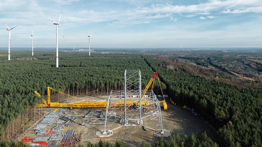 360-metre giant: World's tallest wind turbine being built in Germany