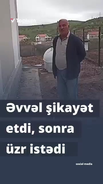 A refugee resettled in Karabakh who was complaining of the building was forced to apologize in video by the police