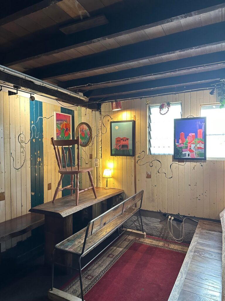 Just installed a bunch of my fun Brissy art at The Burrow in West End