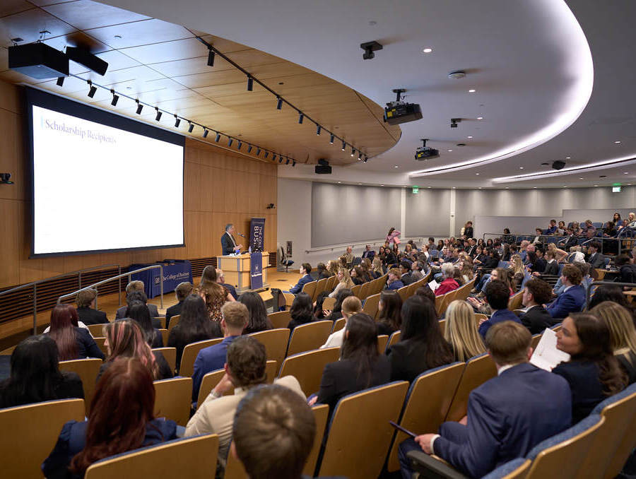 College of Business honors students at 2026 awards ceremony