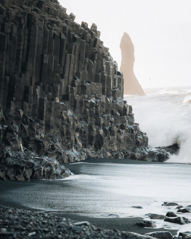 One of Kristen Vann Griffith's photographs of the Basalt Columns at Reynisfjara Beach in Iceland, which appear in illustrations in her book. (Kristen Vann Griffith)