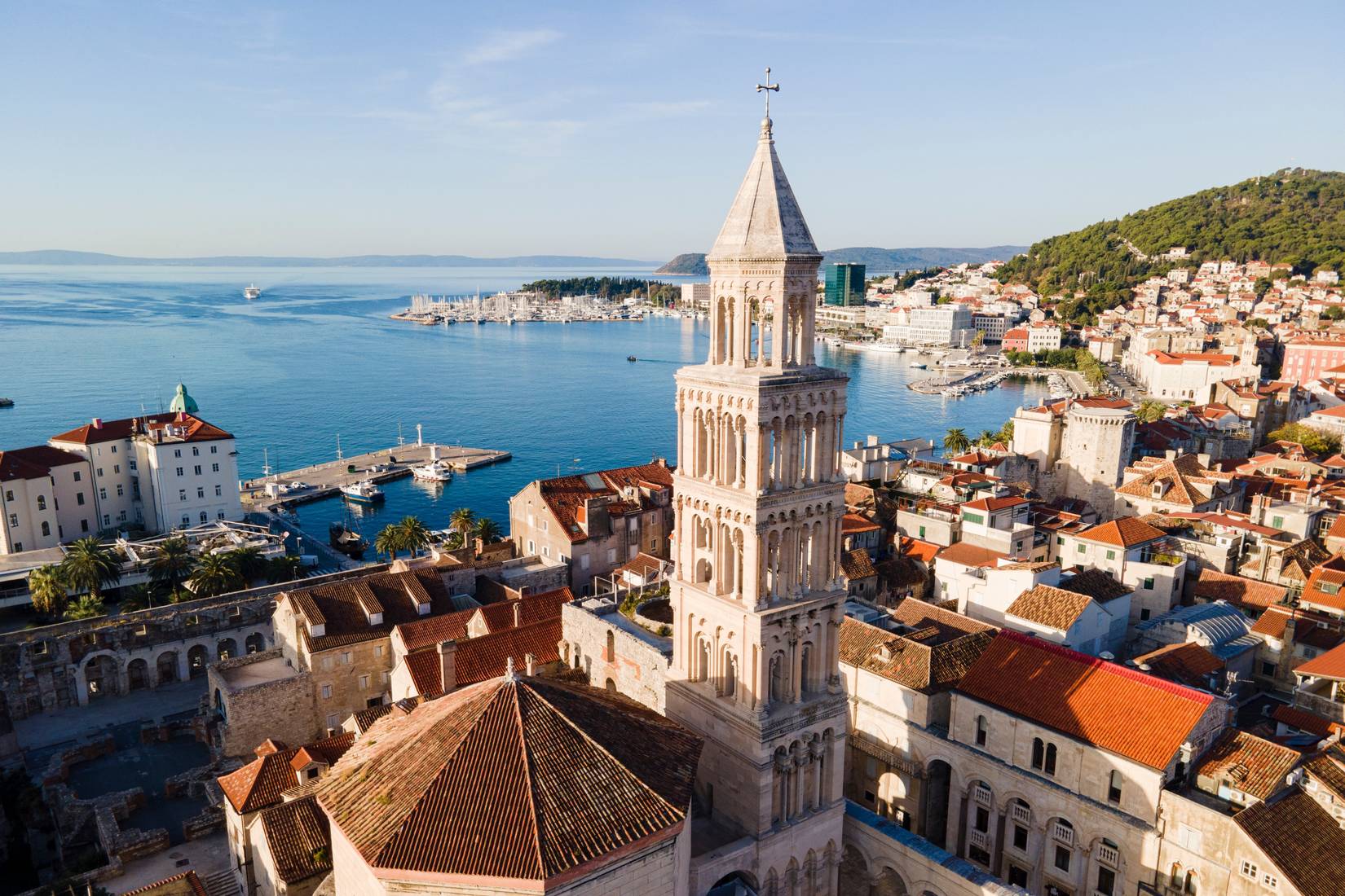 Croatian city of Split with the Diocletian palace