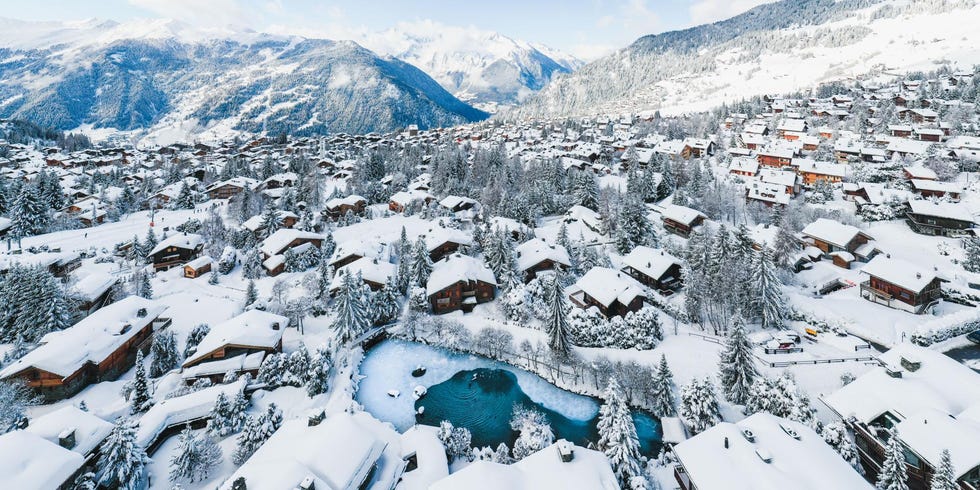 aerial view of la tzoumaz