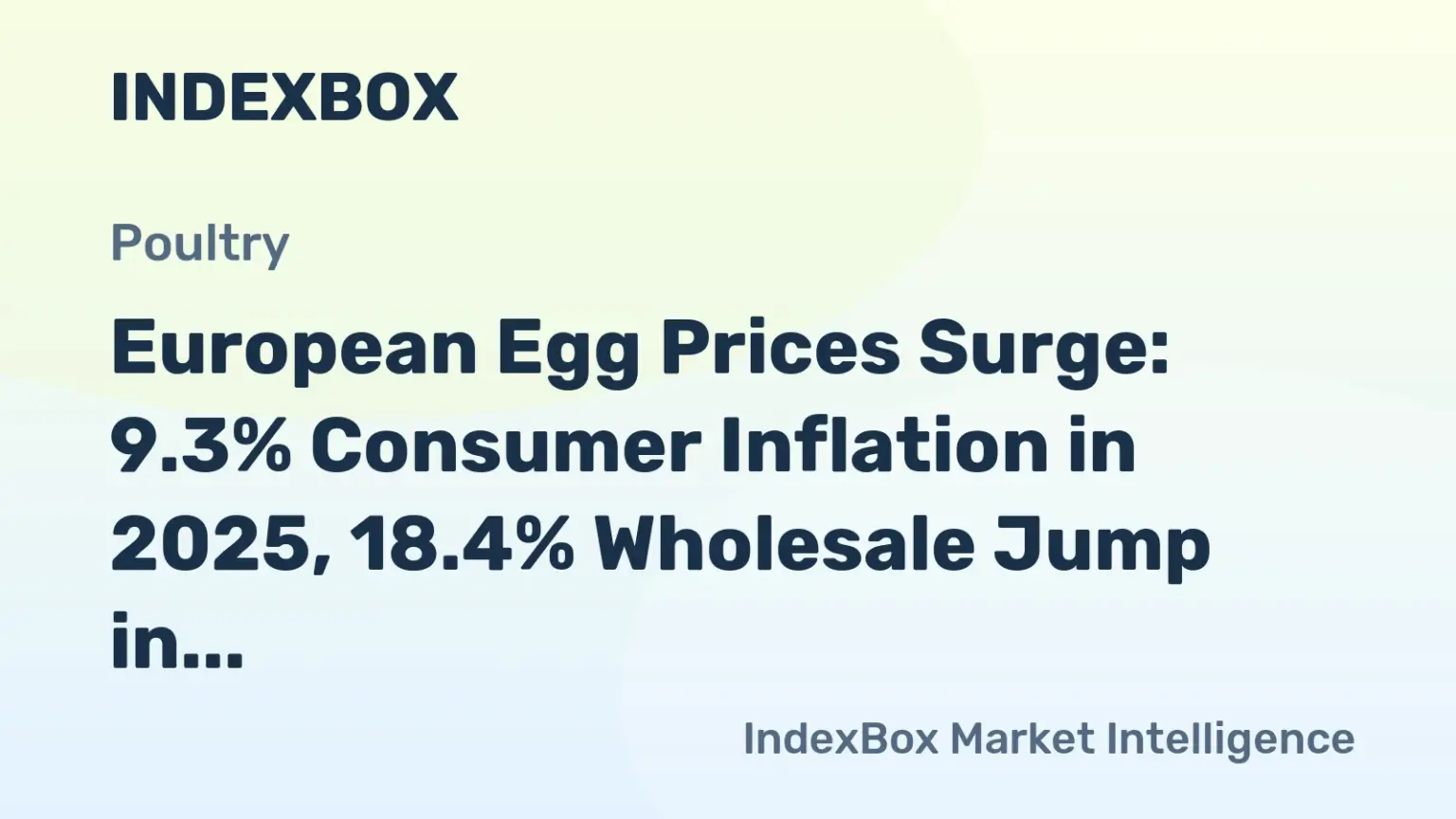 EU Egg Price Inflation 2025-2026: Spain Leads 31.3% Rise, Wholesale Costs Spike 18.4% - News and Statistics