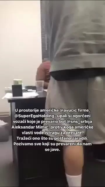 Outraged Serbian workers broke into the premises of SuperEgo Holding to argue with the owner (the second part is juicy)