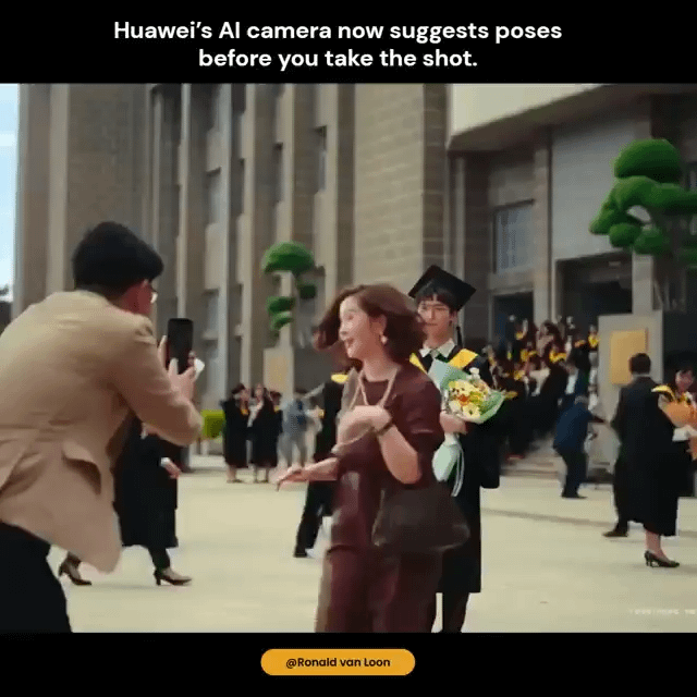 Be careful that Huawei's cameras even suggest the pose