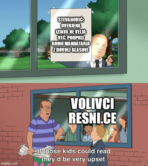Another political joke about Stevanović