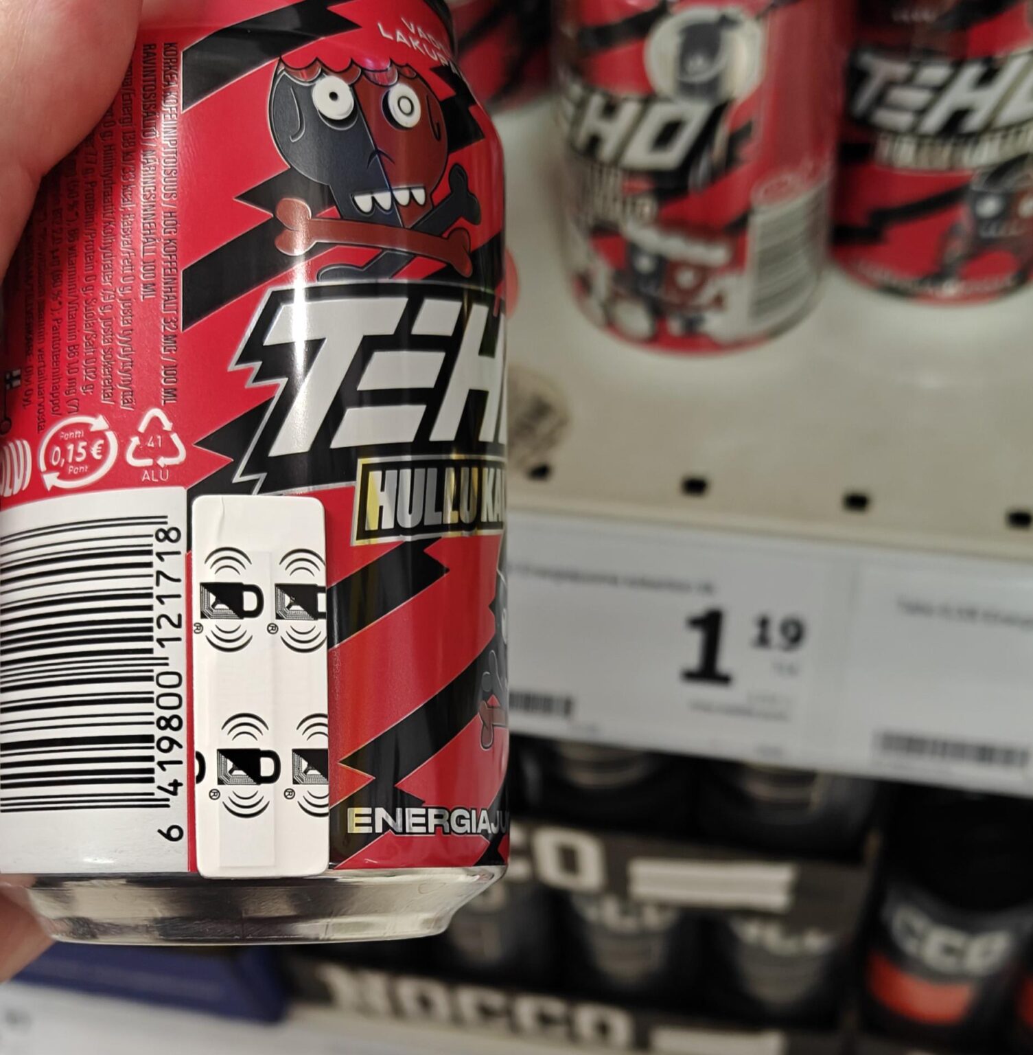 Are we anti-theft tagging 1,19€ drinks now?
