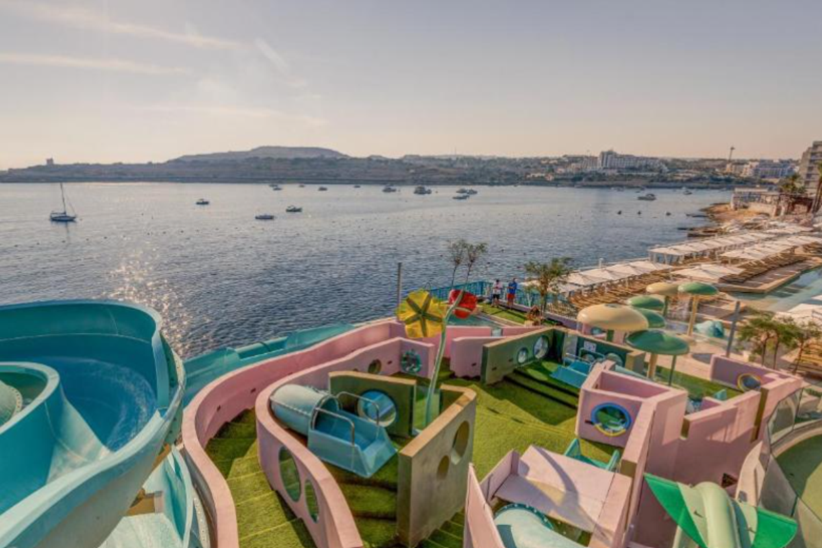 AX Odycy Hotel is one of Malta’s standout family friendly hotels. Pictured is the property’s waterpark (AX ODYCY Hotel)