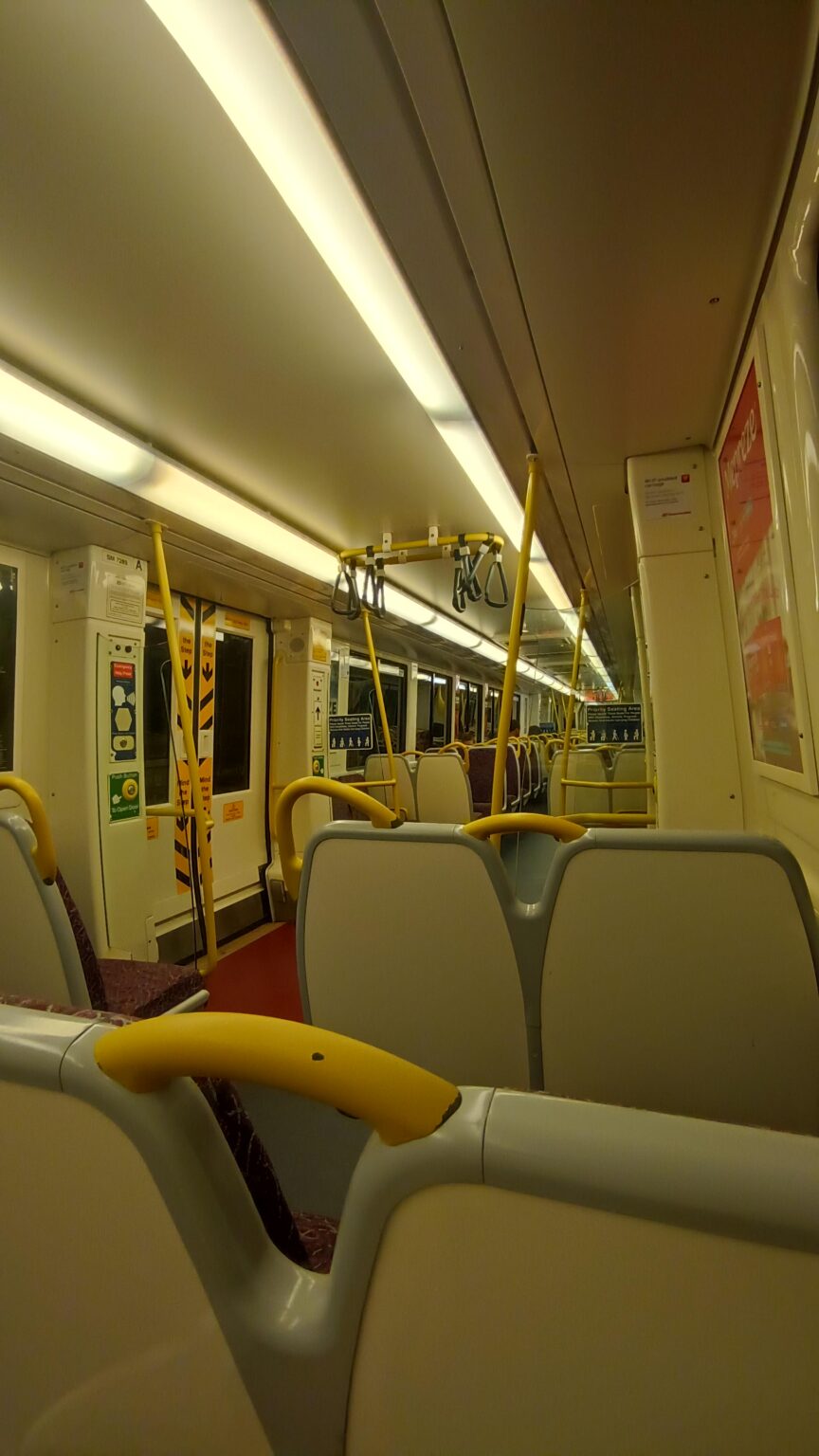 Why are the trains so yellow?