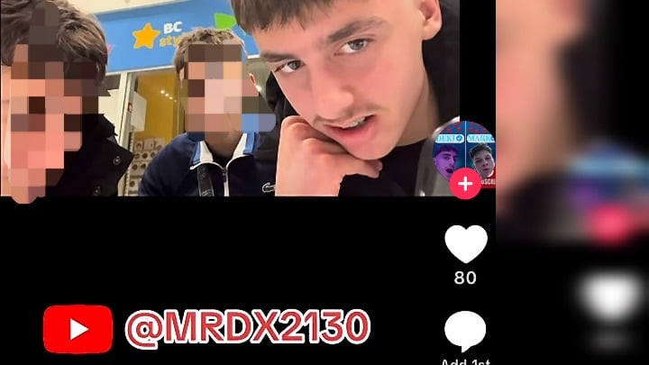 Kids throw stones at cars (Zagreb, Savica)