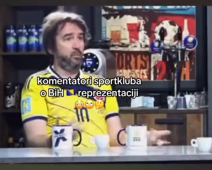 Sports club commentator jealous of the BiH national team