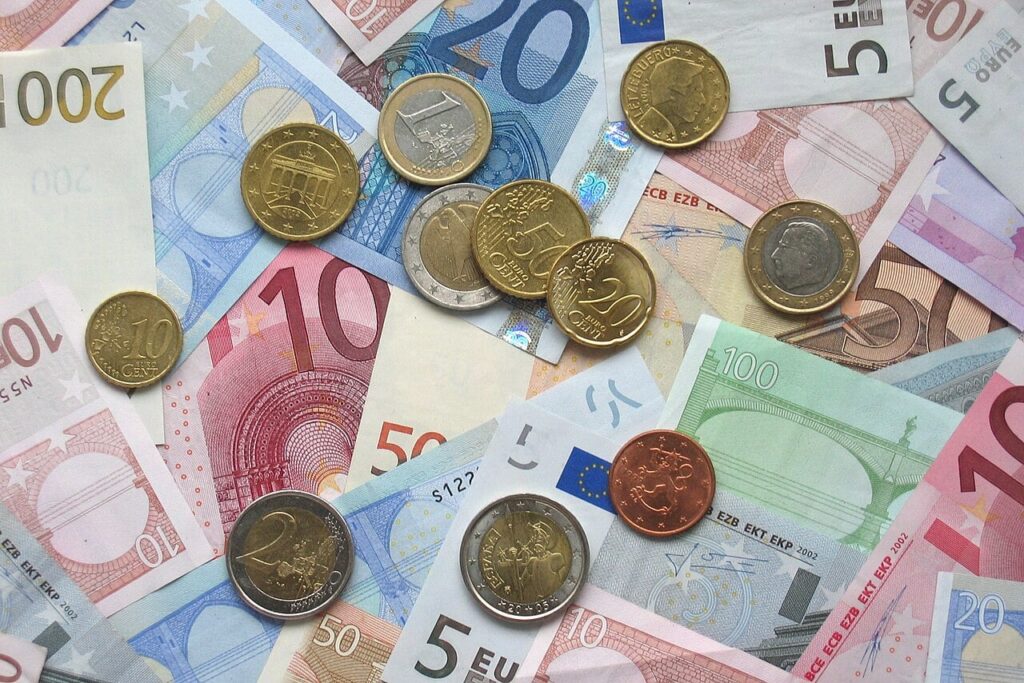 Euro coins Greece