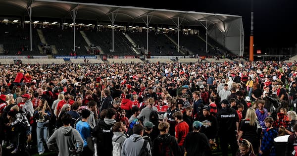 Crusaders farewell home ground with 11-try demolition of Drua