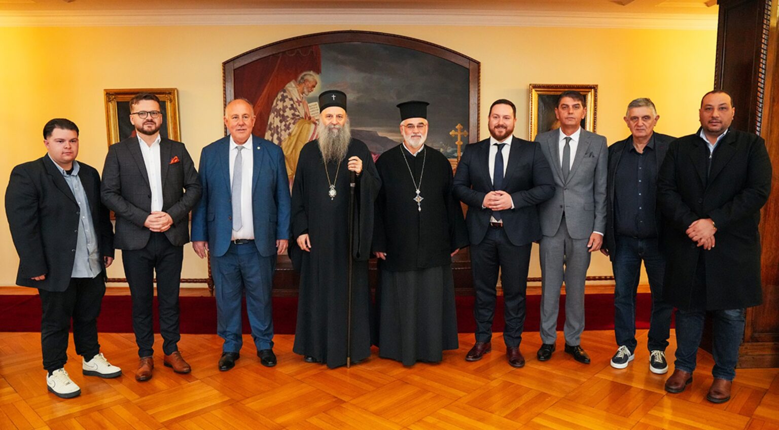 Patriarch of Serbia received delegation from the Greek Municipality of Rigas Feraios