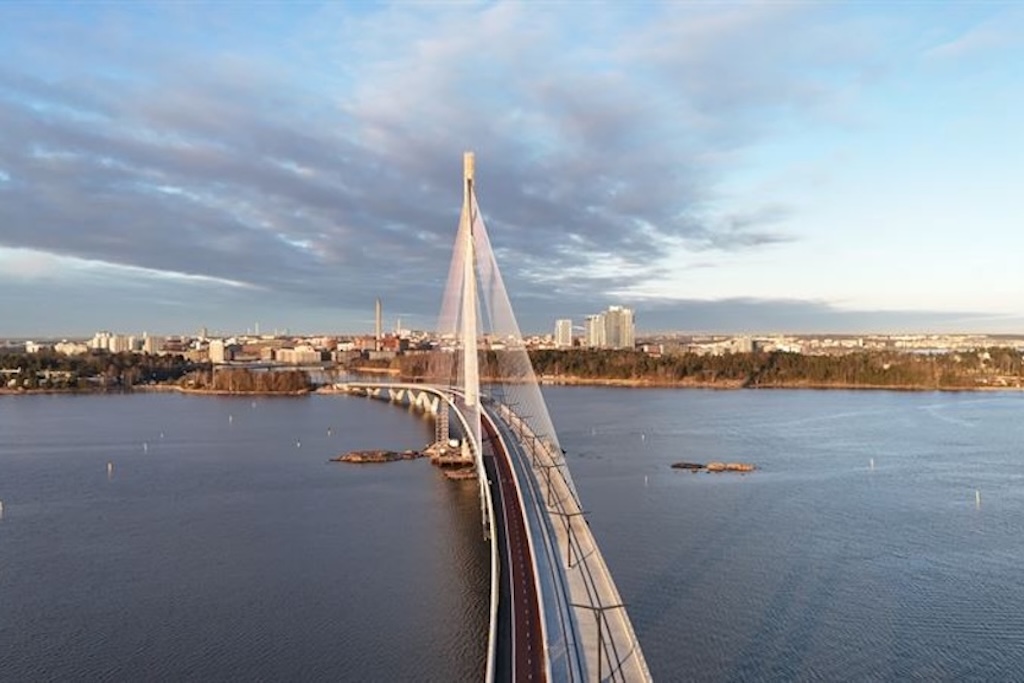 Helsinki unveiled the Kruunuvuorensilta Bridge