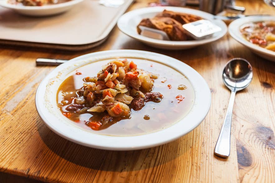 The beloved Íslensk kjötsúpa, Icelandic meat soup. The beloved Íslensk kjötsúpa, Icelandic meat soup.