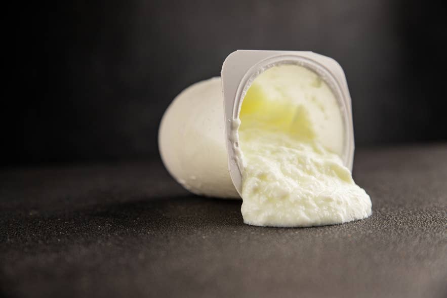 Skyr, a traditional Icelandic food similar to yogurt. Skyr, a traditional Icelandic food similar to yogurt.