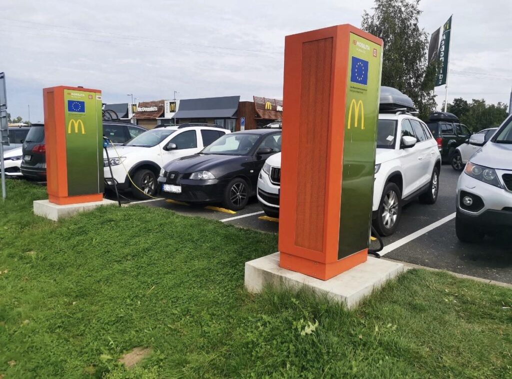 Blocking EV chargers.