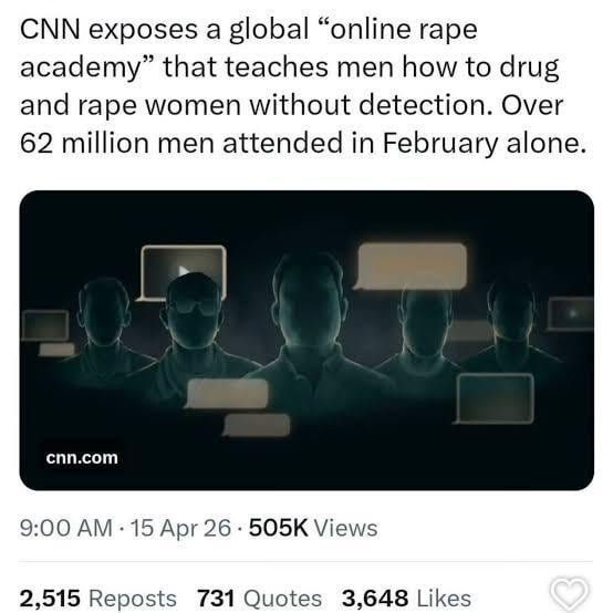 CNN investigation into rape academy