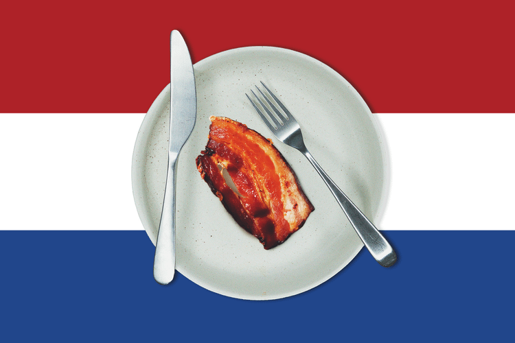 [Gavelink] Your bacon is made in the Netherlands and the sausage is from Poland - Denmark imports almost 100 million kilos of pork. There is a reason for that. The trade in pork has become international.