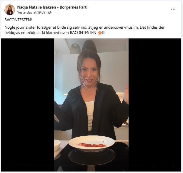 The informative and enlightening political content, everyone went and looked forward to: THE BACON TEST