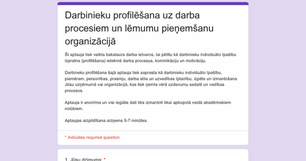 Please help with an undergraduate thesis survey Please help with an undergraduate thesis survey