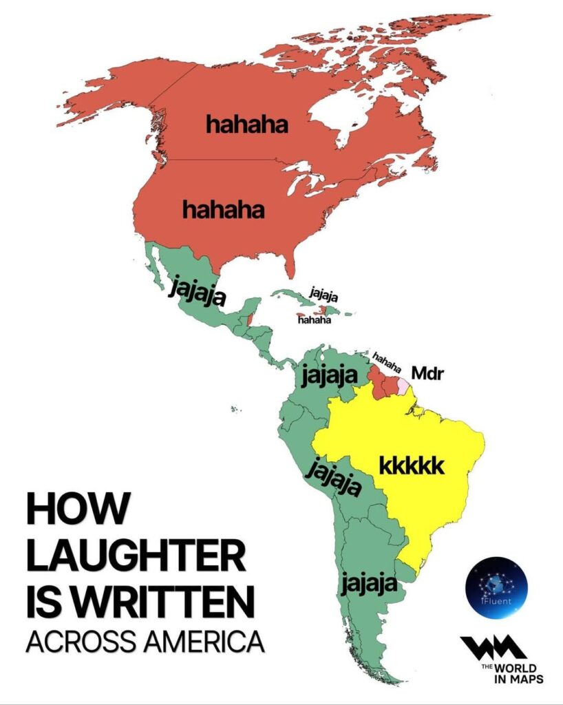 How laughter is written across  the Americas