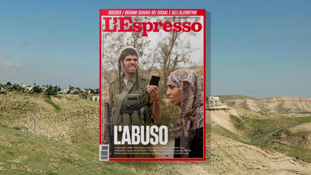 L'Espresso's shocking 'L'Abuso' cover of West Bank settlers angers Israel