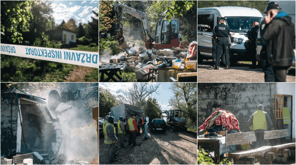 Photo - Excavators started demolishing the first houses along the Drava River, we bring scenes from the field