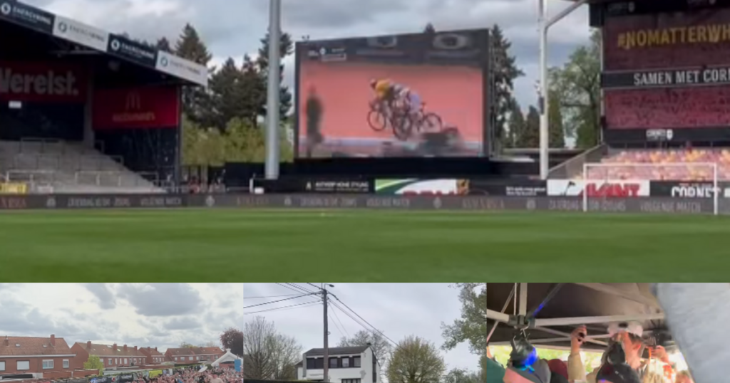 Discover how Belgium celebrated Van Aert's Roubaix win