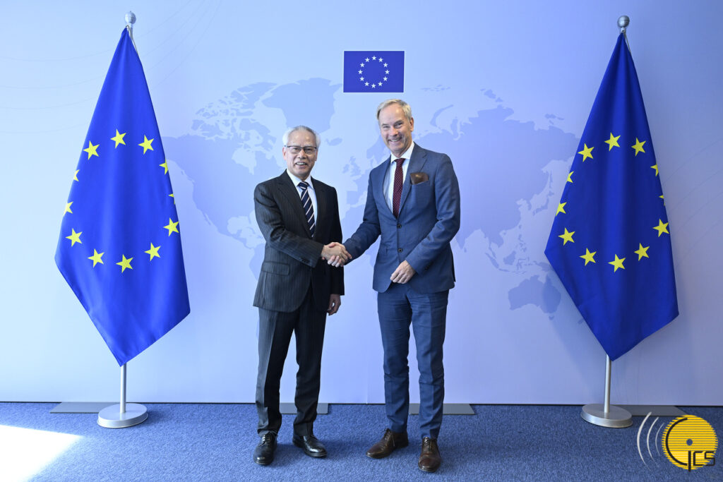 The Chief Executive, Mr Sam Hou Fai, meets with Deputy Secretary-General of the European External Action Service, Mr Olof Skoog, in Brussels, Belgium.