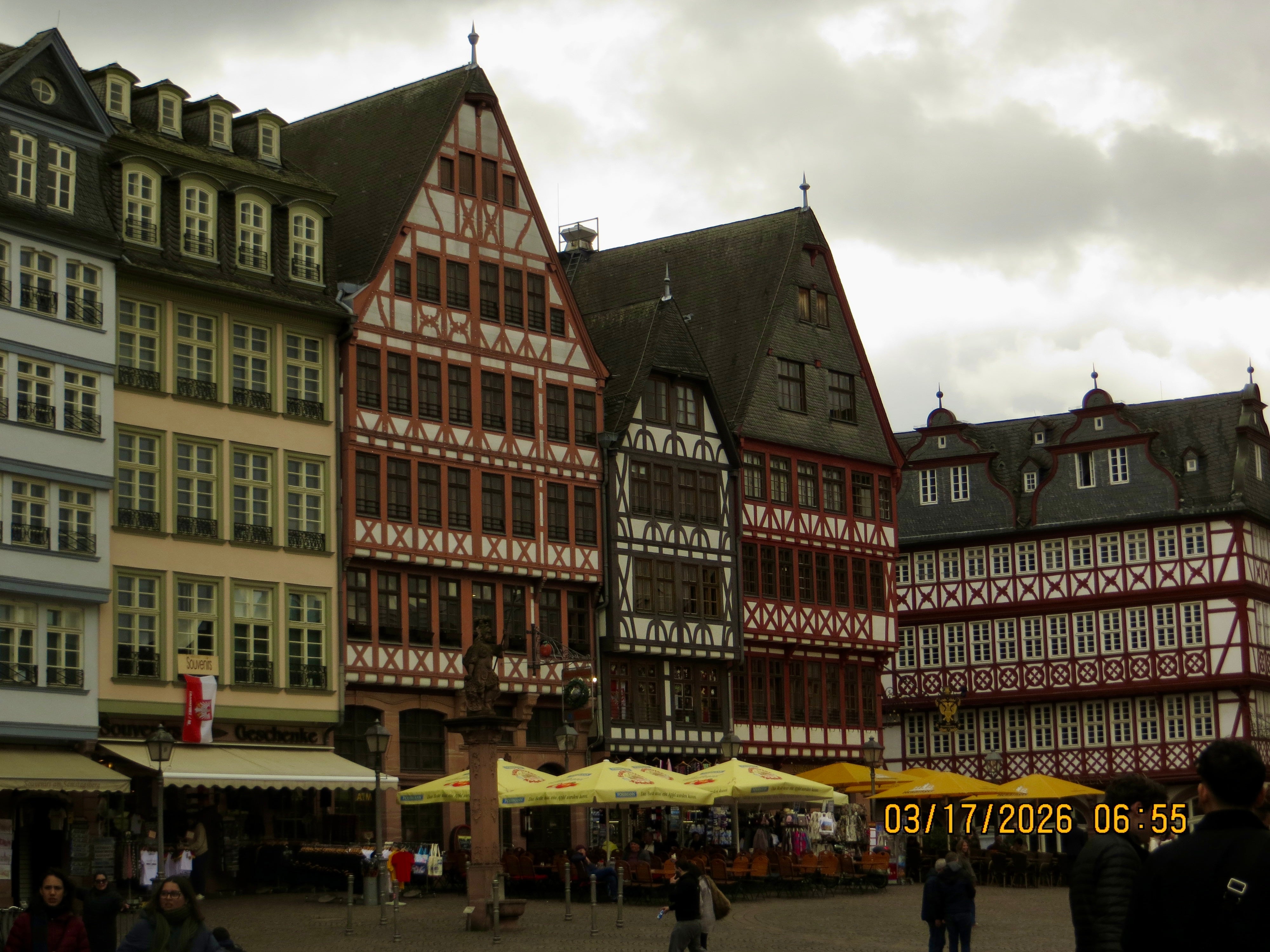 The old town square in Frankfurt called Romerberg