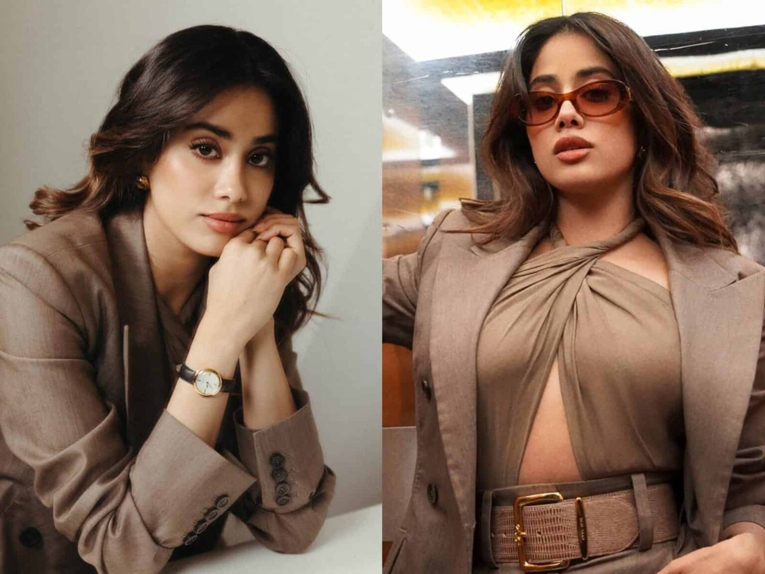 Janhvi Slays In Brown Across Swiss Streets