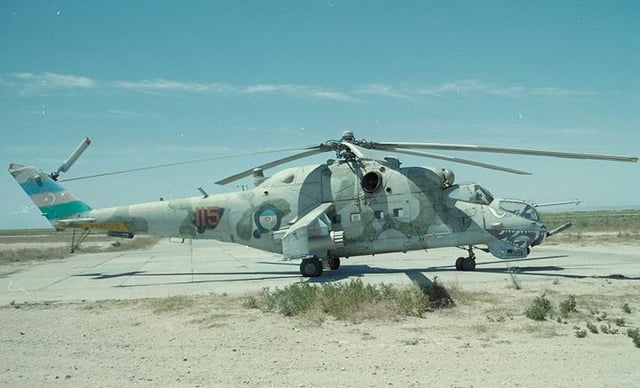 Mil Mi-24V (Hind E) of the Azerbaijani Air Force, 2000