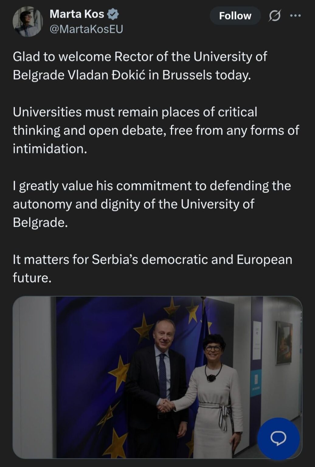 Some good news today