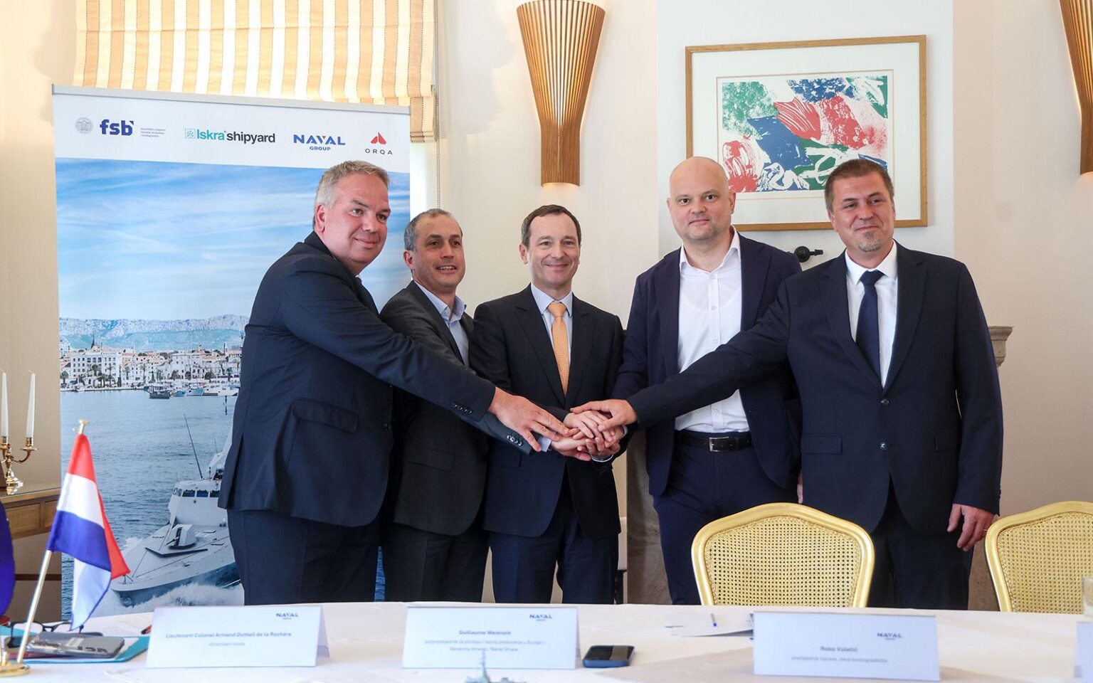 The French will do 75 percent of the construction of Croatian corvettes in Rijeka on May 3