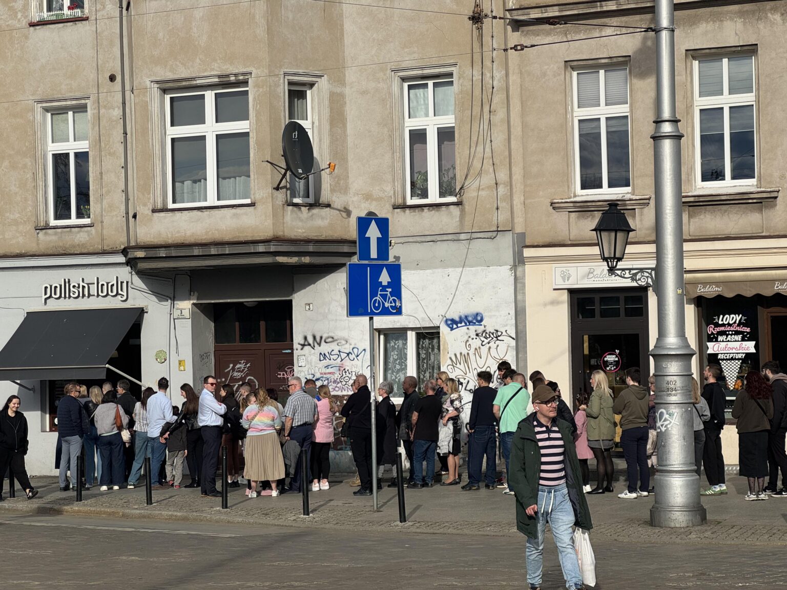Polish Lody on Easter Sunday (22 degrees in Wroclaw)