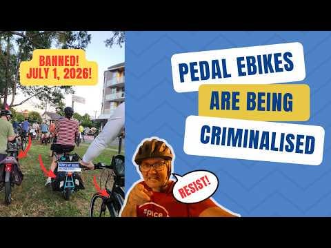 Legal E-bikes being banned in Queensland - your state is next!