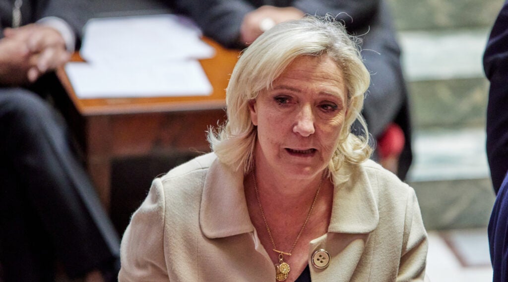 A photo of Le Pen.