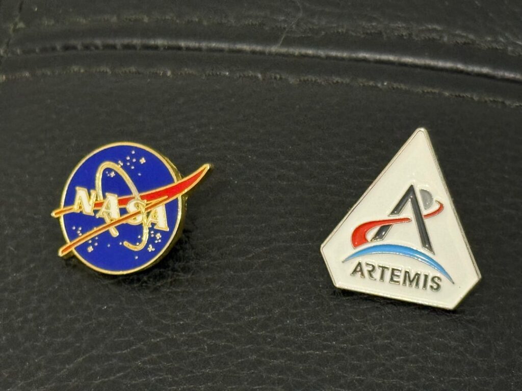 Collected these lapel pins of Artemis at the International Astronautical Congress (IAC) in Sydney last year