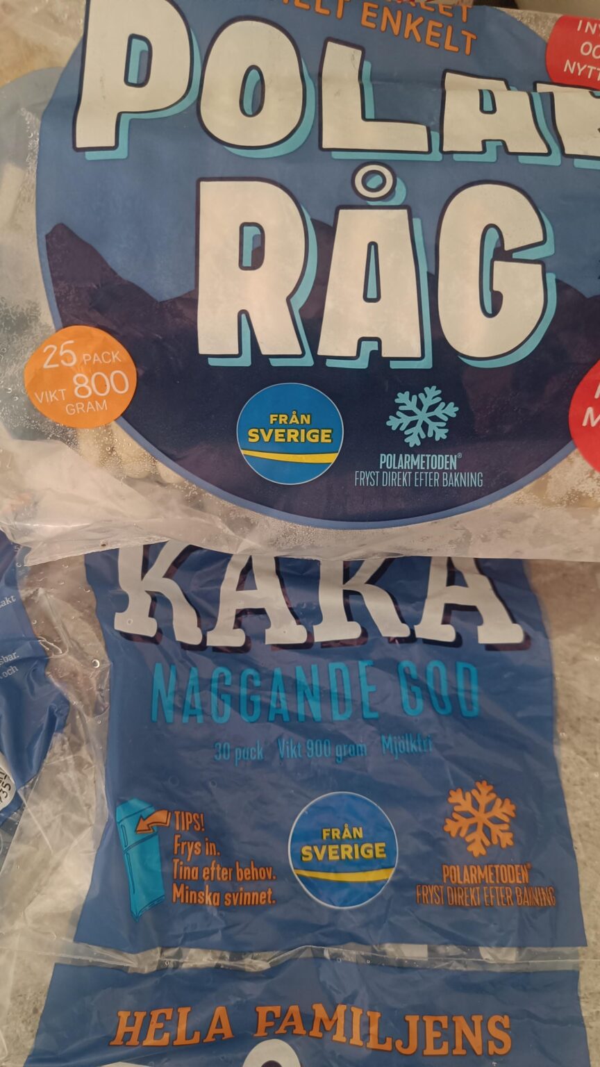 Polarbröd has reduced their rye cake from 900g to 800g and at the same time raised the price