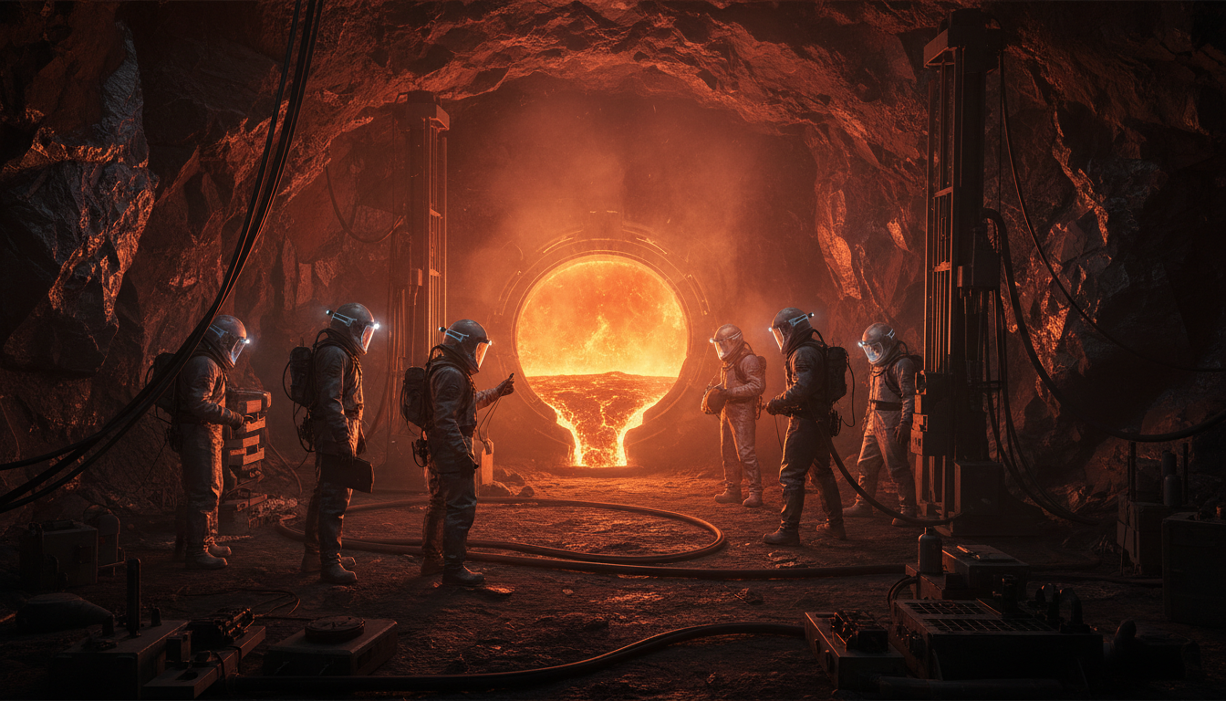 Incandescent magma during drilling in the Krafla volcano