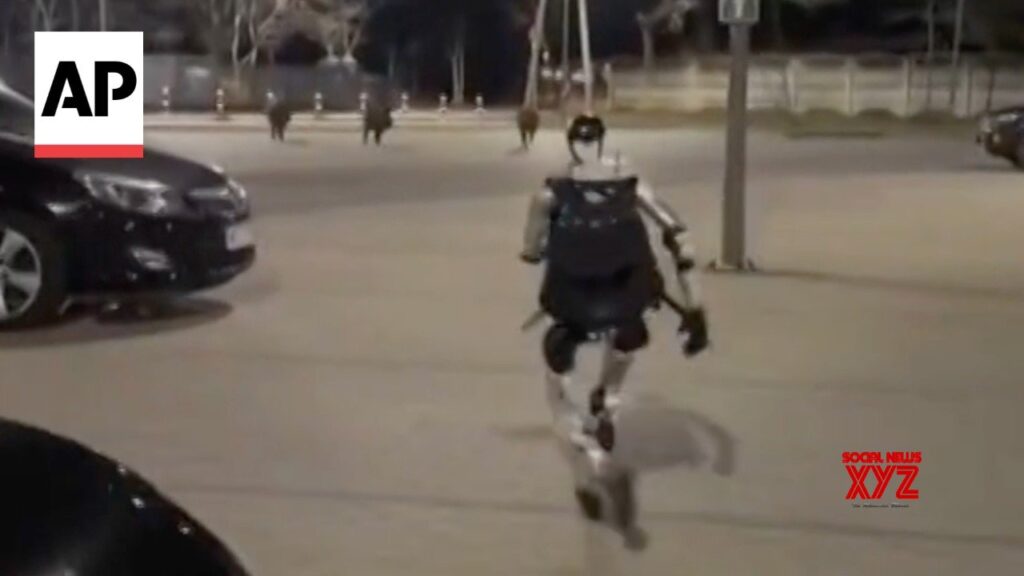 Viral video shows a humanoid robot chasing wild boars in Poland (Video)